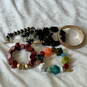 Lot of 6 plunder bracelets